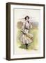 Portrait of a Woman Cricketer-null-Framed Giclee Print