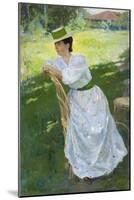 Portrait of a Woman (En Plein Ai), 1899-Sergei Arsenyevich Vinogradov-Mounted Giclee Print