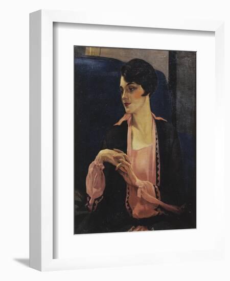 Portrait of a Woman, Half Length, 1905-William Kay Blacklock-Framed Giclee Print