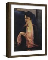 Portrait of a Woman, Half Length, 1905-William Kay Blacklock-Framed Giclee Print