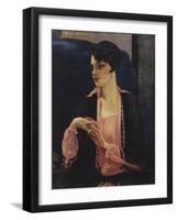 Portrait of a Woman, Half Length, 1905-William Kay Blacklock-Framed Giclee Print