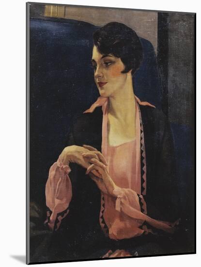 Portrait of a Woman, Half Length, 1905-William Kay Blacklock-Mounted Giclee Print