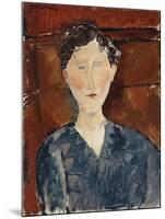 Portrait of a Woman in a Blue Blouse, C.1916-Amedeo Modigliani-Mounted Giclee Print