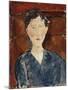 Portrait of a Woman in a Blue Blouse, C.1916-Amedeo Modigliani-Mounted Giclee Print