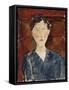 Portrait of a Woman in a Blue Blouse, C.1916-Amedeo Modigliani-Framed Stretched Canvas