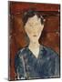 Portrait of a Woman in a Blue Blouse, C.1916-Amedeo Modigliani-Mounted Giclee Print