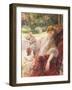 Portrait of a Woman in a Fur Wrap-Herman Richir-Framed Giclee Print