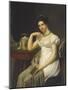 Portrait of a Woman in an Interior with a Work Basket-null-Mounted Giclee Print