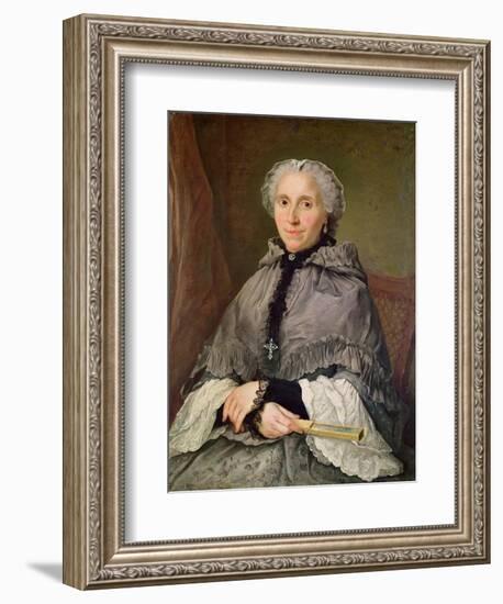 Portrait of a Woman in Grey-Jacques Andre Joseph Camelot Aved-Framed Giclee Print