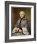 Portrait of a Woman in Grey-Jacques Andre Joseph Camelot Aved-Framed Giclee Print