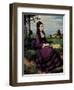 Portrait of a Woman in Lilac-Pal Szinyei Merse-Framed Art Print