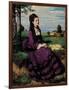 Portrait of a Woman in Lilac-Pal Szinyei Merse-Framed Art Print