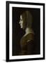 Portrait of a Woman in Profile, C. 1495-Giovanni Ambrogio De Predis-Framed Giclee Print