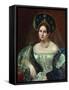 Portrait of a Woman in the Russian Court Dress, Ca 1835-Pimen Nikitich Orlov-Framed Stretched Canvas