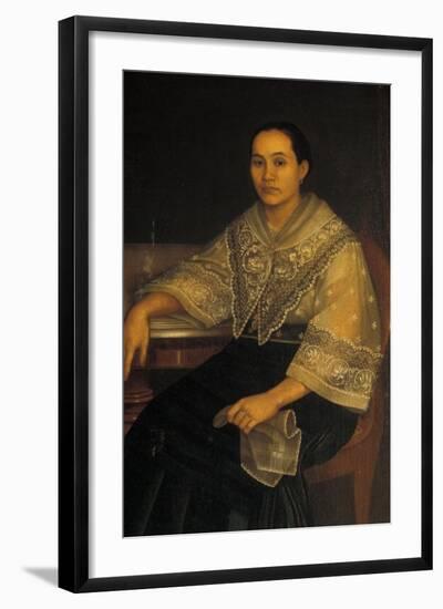 Portrait of a Woman in Traditional Filipino Costume-null-Framed Giclee Print