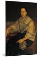 Portrait of a Woman in Traditional Filipino Costume-null-Mounted Giclee Print