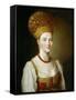 Portrait of a Woman in Traditional Russian Costume-Ivan Petrovich Argunov-Framed Stretched Canvas