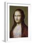 Portrait of a Woman Inspired by the Mona Lisa-Jean Ducayer-Framed Giclee Print