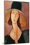 Portrait of a Woman (Jeanne Hébuterne) in Large Hat, c.1918-Amedeo Modigliani-Mounted Giclee Print