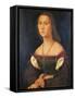 Portrait of a Woman (La Muta)-Raffaello Sanzio-Framed Stretched Canvas