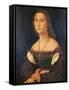 Portrait of a Woman (La Muta)-Raffaello Sanzio-Framed Stretched Canvas