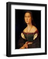 Portrait of a Woman (La Muta)-Raphael-Framed Art Print