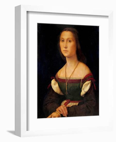Portrait of a Woman (La Muta)-Raphael-Framed Art Print