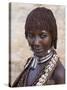 Portrait of a Woman of the Hamer Tribe, Lower Omo Valley, Southern Ethiopia-Gavin Hellier-Stretched Canvas