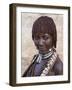 Portrait of a Woman of the Hamer Tribe, Lower Omo Valley, Southern Ethiopia-Gavin Hellier-Framed Photographic Print