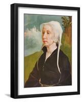 Portrait of a Woman (Oil on Panel)-Maerten van Heemskerck-Framed Giclee Print