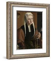 Portrait of a woman, possibly Anna Codde, 1529-Maerten van Heemskerck-Framed Giclee Print