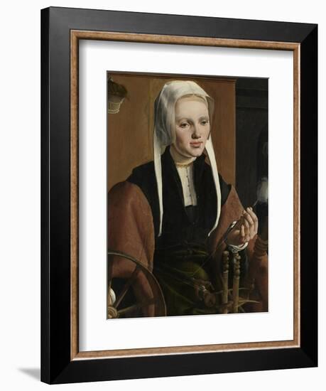 Portrait of a woman, possibly Anna Codde, 1529-Maerten van Heemskerck-Framed Giclee Print
