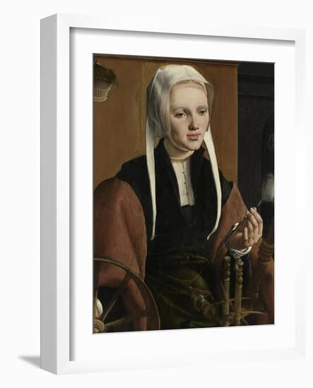 Portrait of a Woman, Possibly Anne Codde-Maarten van Heemskerck-Framed Art Print