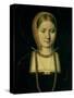 Portrait of a Woman, Possibly Catherine of Aragon (1485-1536), circa 1503/4-Michiel Sittow-Stretched Canvas