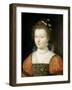 Portrait of a Woman (previously identified as Queen Elizabeth I), 1550-74-Fontainebleau School-Framed Giclee Print