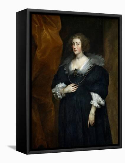 Portrait of a Woman, Probably a Member of the Noble Du Croy Family of Brussels-Sir Anthony Van Dyck-Framed Stretched Canvas