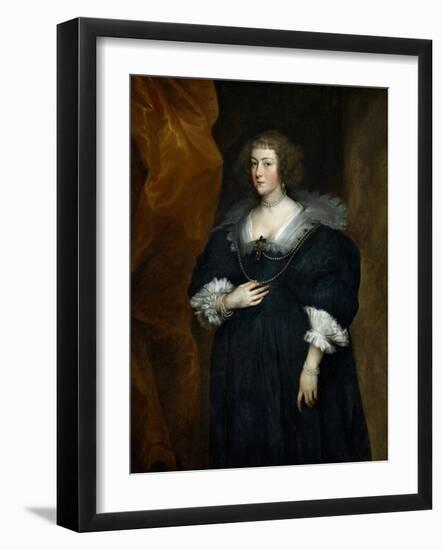 Portrait of a Woman, Probably a Member of the Noble Du Croy Family of Brussels-Sir Anthony Van Dyck-Framed Giclee Print