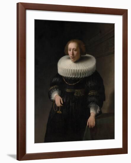 Portrait of a Woman, probably a Member of the Van Beresteyn Family, 1632-Rembrandt Harmensz. van Rijn-Framed Giclee Print