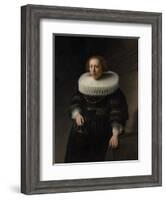 Portrait of a Woman, probably a Member of the Van Beresteyn Family, 1632-Rembrandt Harmensz. van Rijn-Framed Giclee Print