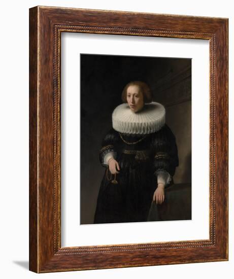 Portrait of a Woman, probably a Member of the Van Beresteyn Family, 1632-Rembrandt Harmensz. van Rijn-Framed Giclee Print