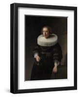 Portrait of a Woman, probably a Member of the Van Beresteyn Family, 1632-Rembrandt Harmensz. van Rijn-Framed Giclee Print