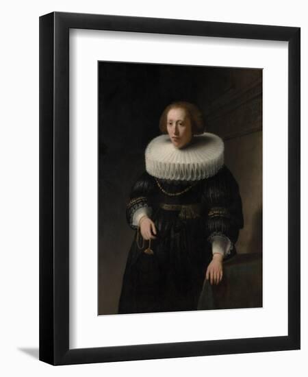 Portrait of a Woman, probably a Member of the Van Beresteyn Family, 1632-Rembrandt Harmensz. van Rijn-Framed Giclee Print