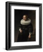 Portrait of a Woman, probably a Member of the Van Beresteyn Family, 1632-Rembrandt Harmensz. van Rijn-Framed Giclee Print