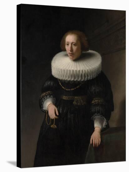 Portrait of a Woman, probably a Member of the Van Beresteyn Family, 1632-Rembrandt Harmensz. van Rijn-Stretched Canvas