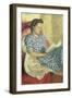 Portrait of a Woman Reading-Robert Buhler-Framed Giclee Print