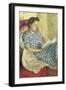 Portrait of a Woman Reading-Robert Buhler-Framed Giclee Print