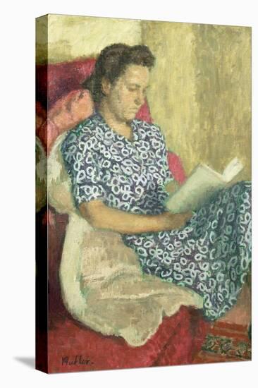 Portrait of a Woman Reading-Robert Buhler-Stretched Canvas