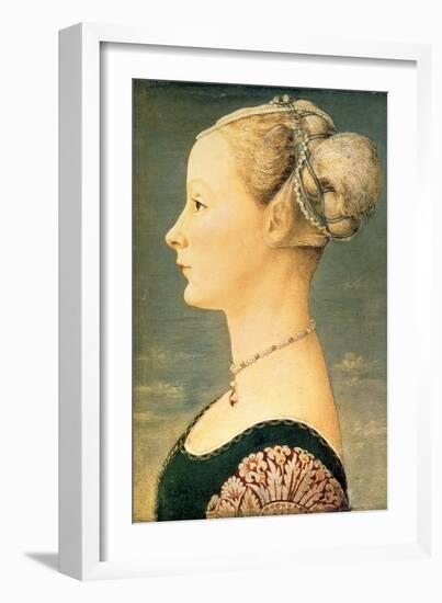 Portrait of a Woman, Second Half of the 15th C-Piero del Pollaiuolo-Framed Giclee Print