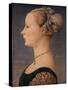 Portrait of a Woman, Second Half of the 15th C-Piero del Pollaiuolo-Stretched Canvas