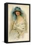 Portrait of a Woman Showing 1920S Fashion-null-Framed Stretched Canvas